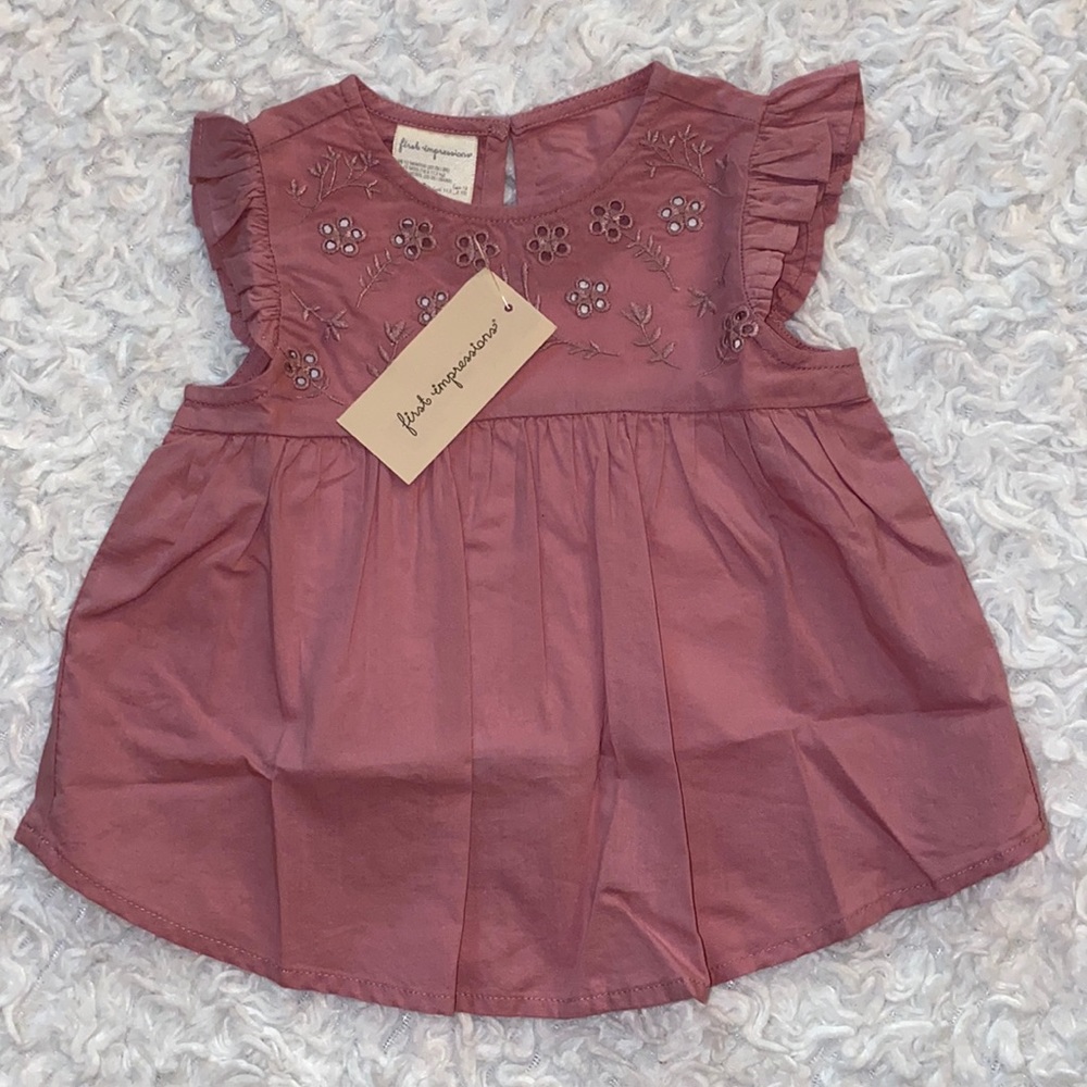 Infant girls First Impressions top 12 months New with tags